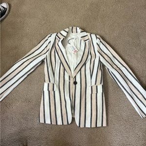 Women’s striped blazer size small brand new